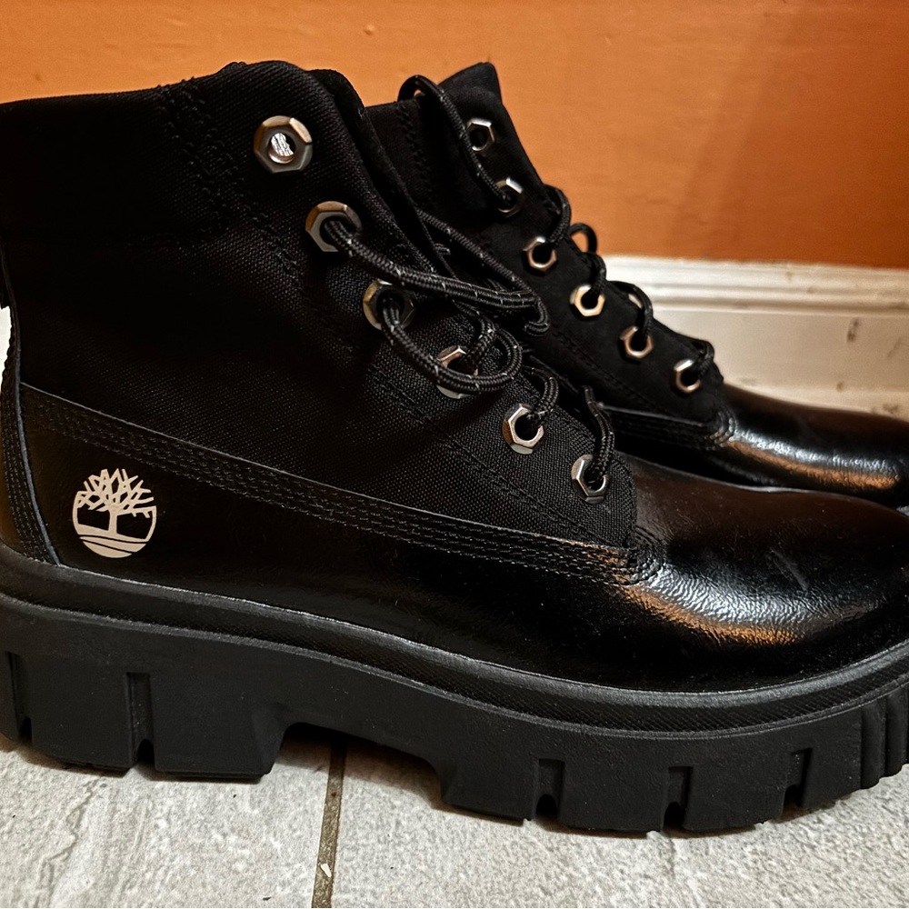 Timberland Women's Black Combat Boots
